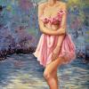 "Baño en vestido de noche", óleo sobre lienzo (junio de 2012), 75 x 130cm, DISPONIBLE