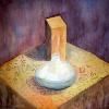 "Bodegón", acuarela sobre papel GVARRO, con marco (julio de 2013), 50 x 35cm, DISPONIBLE
