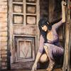"Hoy comienza tu nueva vida", óleo sobre lienzo con técnica de grisalla (agosto de 2012), 95 x 115 cm, VENDIDO