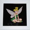 "Campanilla", óleo sobre azulejo negro, con marco (diciembre de 2013), 19 x 19cm, DISPONIBLE
