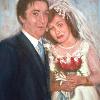 "Just married" (ENCARGO), óleo sobre lienzo (enero de 2014), 29'7 x 42 cm, VENDIDO