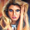 "Mirada felina", óleo sobre lienzo (junio de 2008), 22 x 27cm, DISPONIBLE